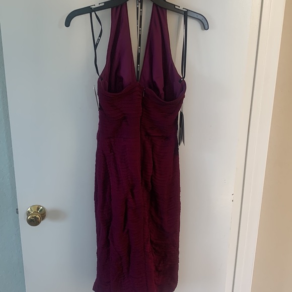 Sak’s 5th avenue halter fushsia cocktail dress - Picture 5 of 9